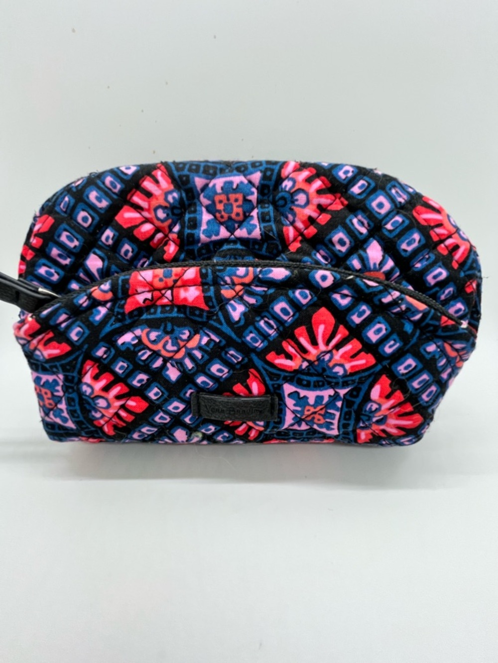 Vera Bradley Iconic Mosaic Small Quilted Floral Pattern Cosmetic Pouch